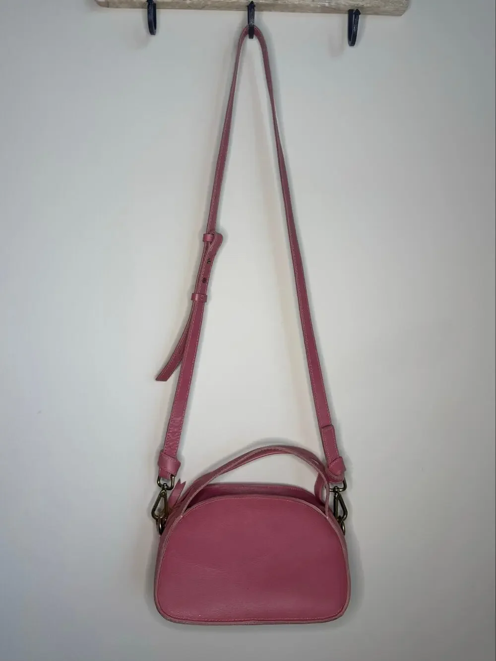 Madewell Sydney Zip Top Pink Crossbody Bag